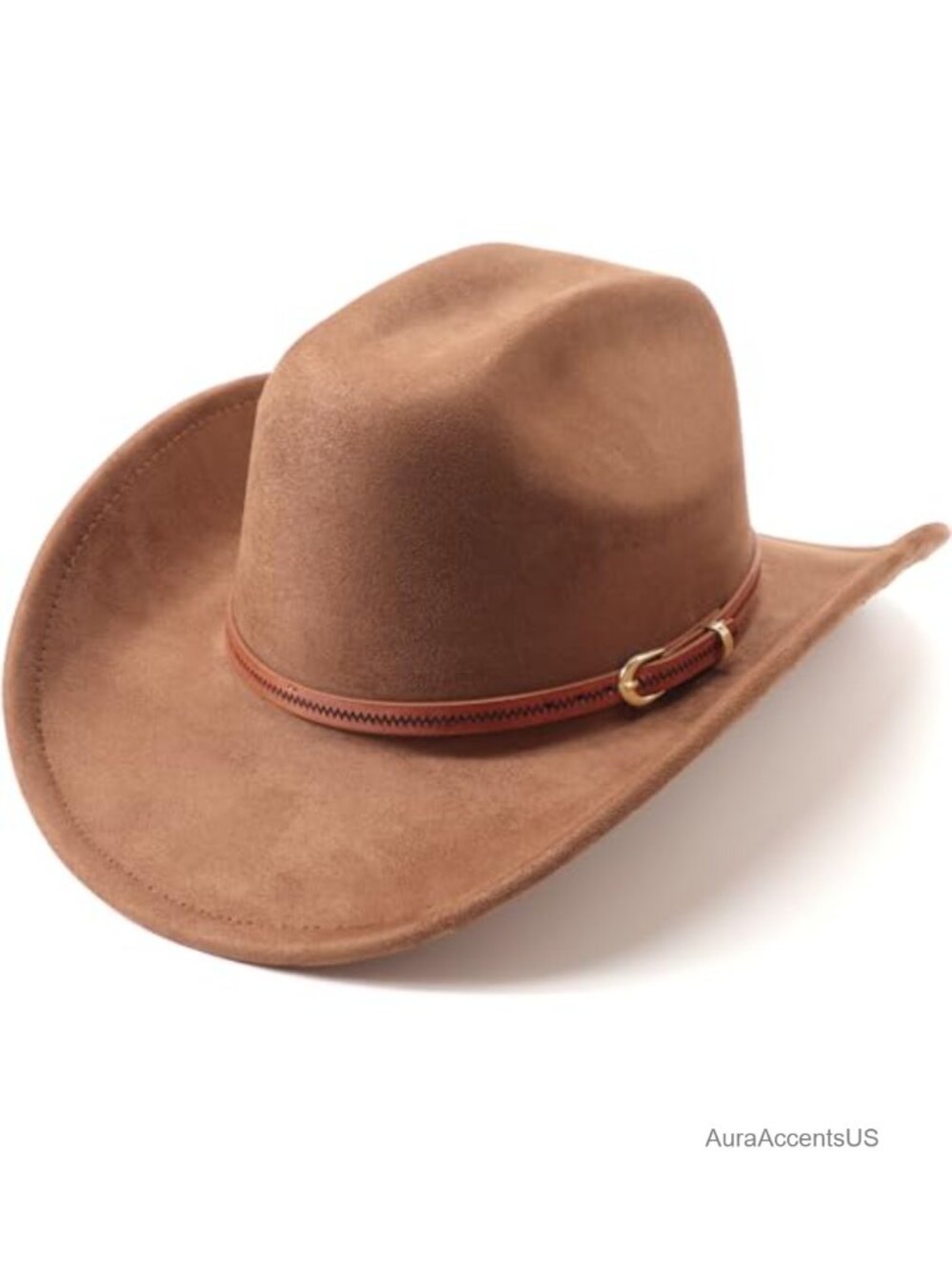 Felt Wide Brim Cowboy Hat Adjustable Western Fedora